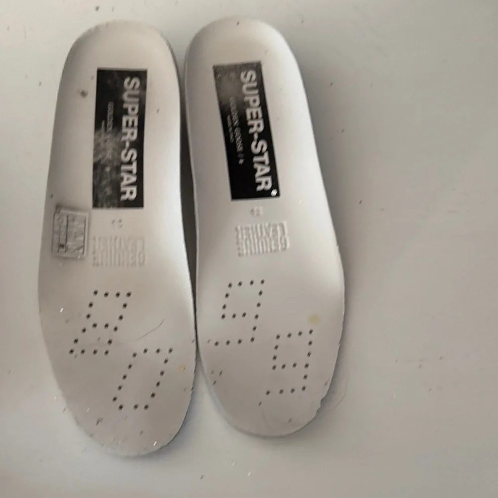 Golden Goose Beige and Silver Glitter Sneakers - Picture 13 of 16